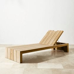 Larnaca Outdoor Natural Teak Chaise