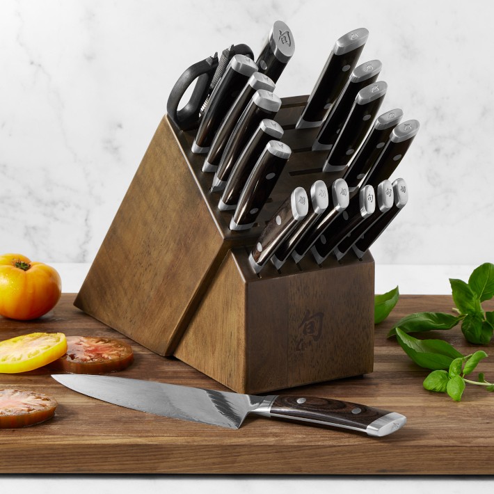 ki-no One off Shade Biteセット Shun Kaji Knife Block, Set of 20 | Williams Sonoma