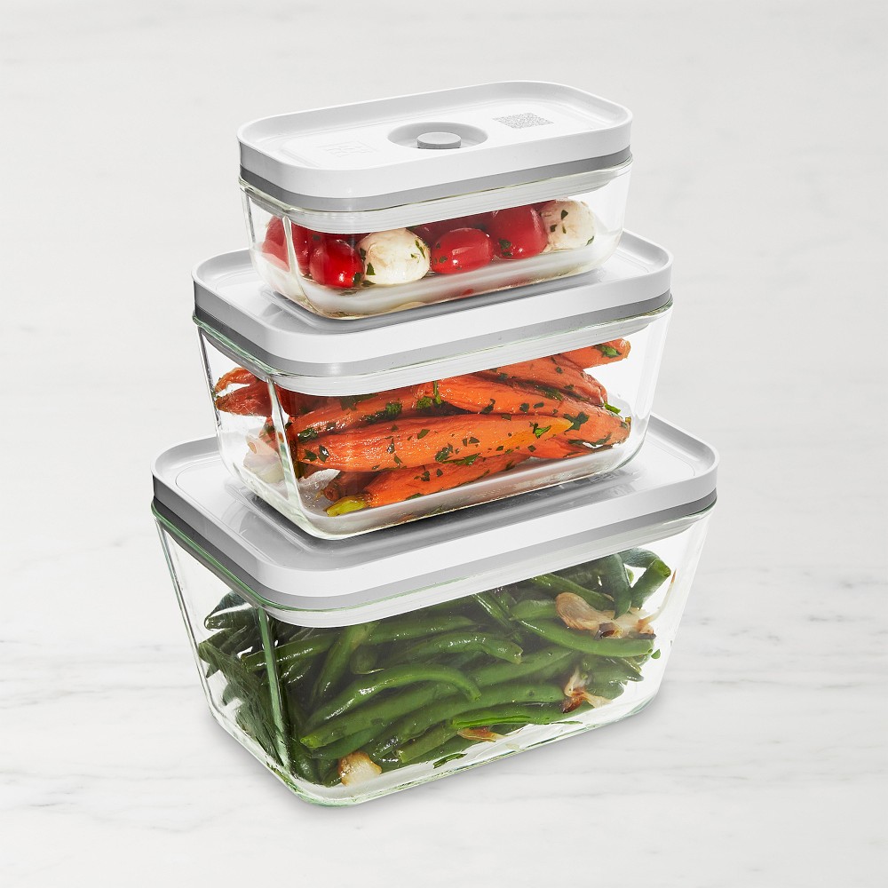 Zwilling Fresh & Save 3-Piece Glass Food Storage Container, Meal Prep Containers - Meal Prep Containers