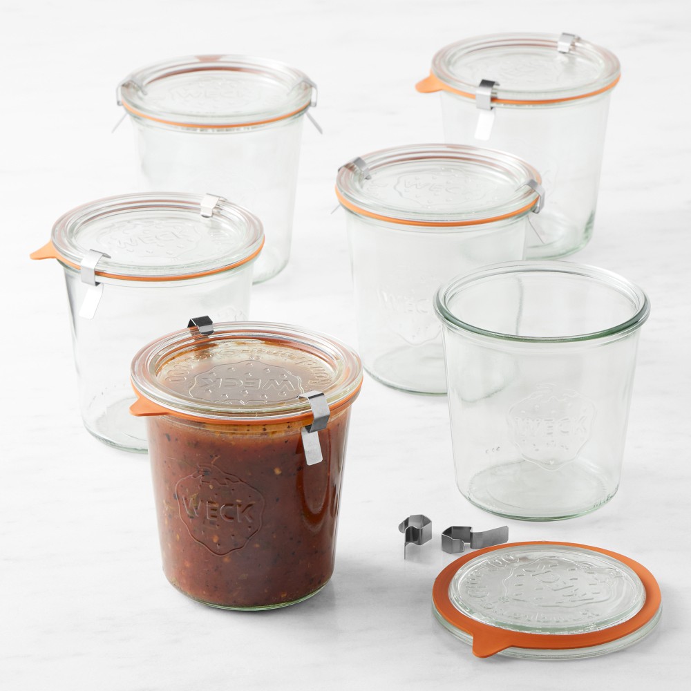 Weck Mold Jar, 19.6 oz, Set of 6 - 19.6oz, Set of 6