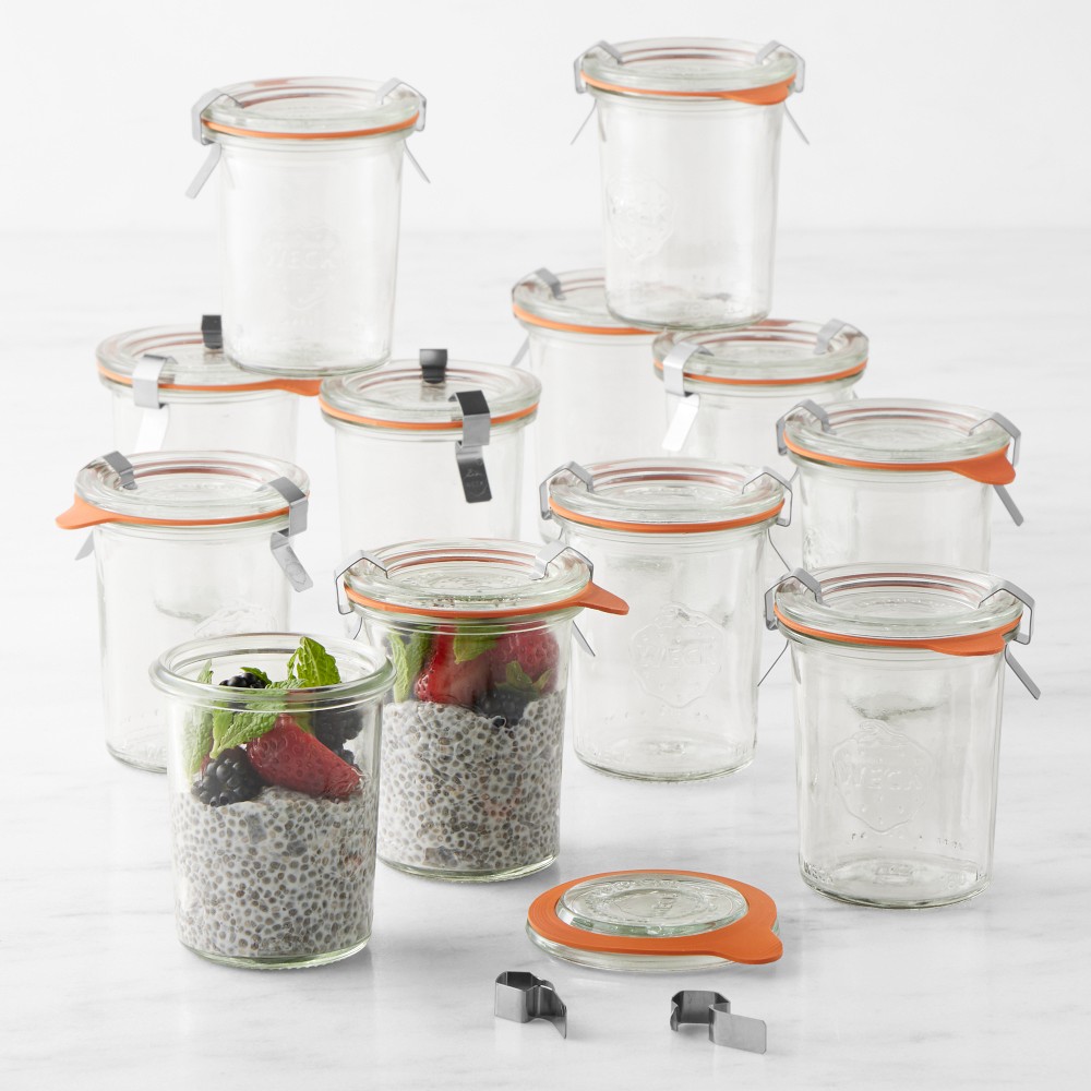 Weck Mini Mold Jars, 5.4 oz, Set of 12 - 5.4oz, Set of 12