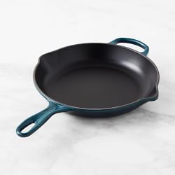 Le Creuset Signature Enameled Cast Iron Skillet Fry Pan, 10.25", Agave