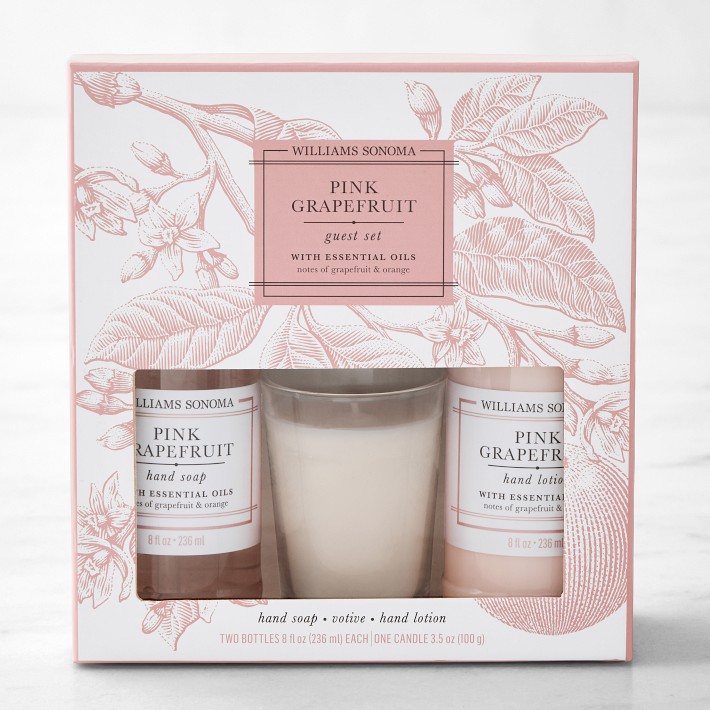 Williams Sonoma Pink Grapefruit Guest Gift Set | Williams Sonoma