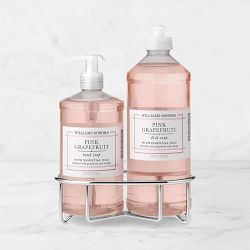 Williams Sonoma Pink Grapefruit Hand Soap & Dish Soap 3-Piece Kitchen Set, Stainless-Steel