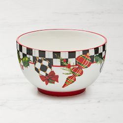 MacKenzie-Childs Deck The Halls Breakfast Bowls, Set of 4