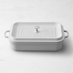 Staub Stoneware Rectangular Covered Baker, White