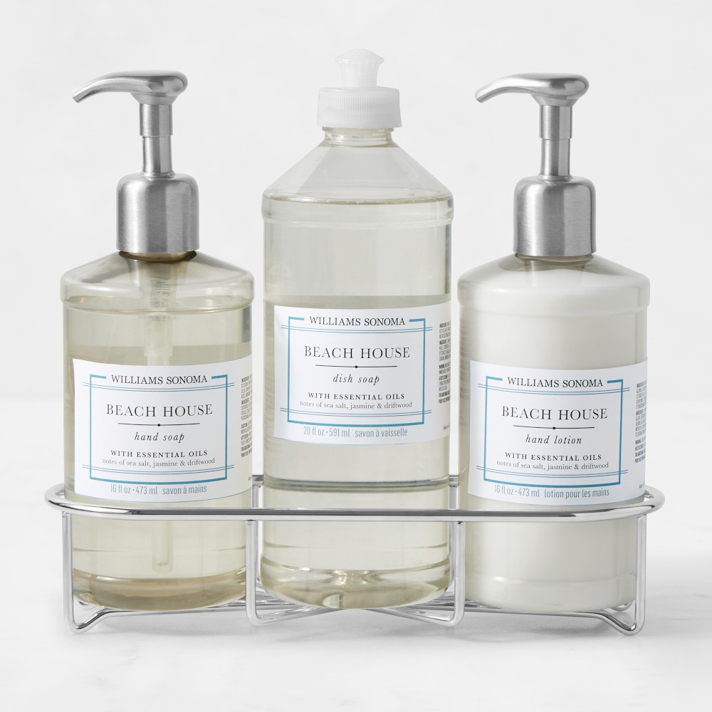 Williams Sonoma Beach House Hand Soap, Dish Soap & Lotion 4-Piece Kitchen Set - Deluxe