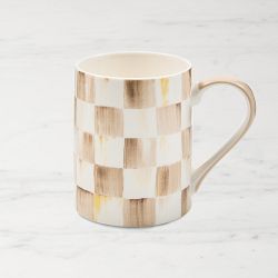 MacKenzie-Childs Mocha Check Mug