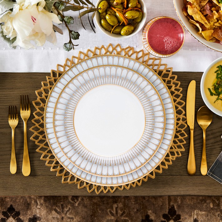 Deshoulieres Arcade Gris Dinner Plate | Williams Sonoma