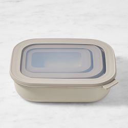 Mepal Rectangular Nested Food Storage Containers, 6-Piece Set