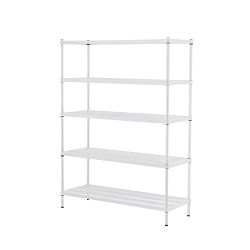 MeshWorks 5-Tier Shelf, White