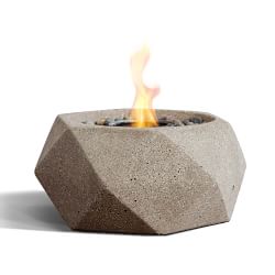 TerraFlame Geo Tabletop Fire Bowl, Sand
