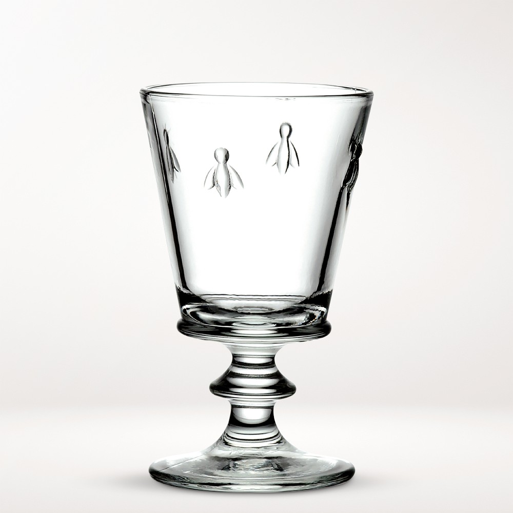 La Rochere Bee Goblets, 8-oz, Set of 6 - 8.5-oz, Set of 6, Clear