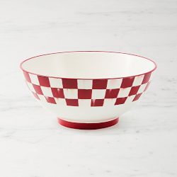 MacKenzie-Childs Cherry Check Serving Bowl