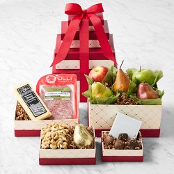 Manhattan Fruitier Holiday Fruit, Cheese & Chocolate Gift Tower