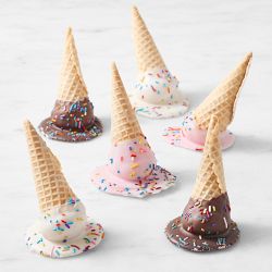 Melted Ice Cream Cone Cake Pops, Set of 6