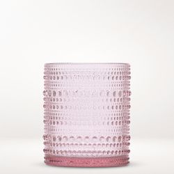 Fortessa Jupiter Double Old-Fashioned Glasses, 10-oz, Set of 6, Pink