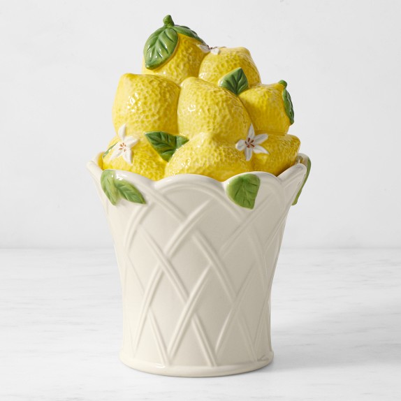 Limone Cookie Jar – Handpainted Stoneware | Williams Sonoma