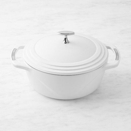 Lodge USA Enameled Cast Iron Dutch Oven, 6-Qt., Cloud Nine White