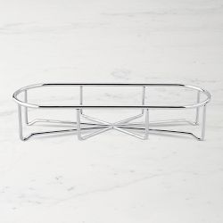 Stainless Steel Three-Bottle Caddy