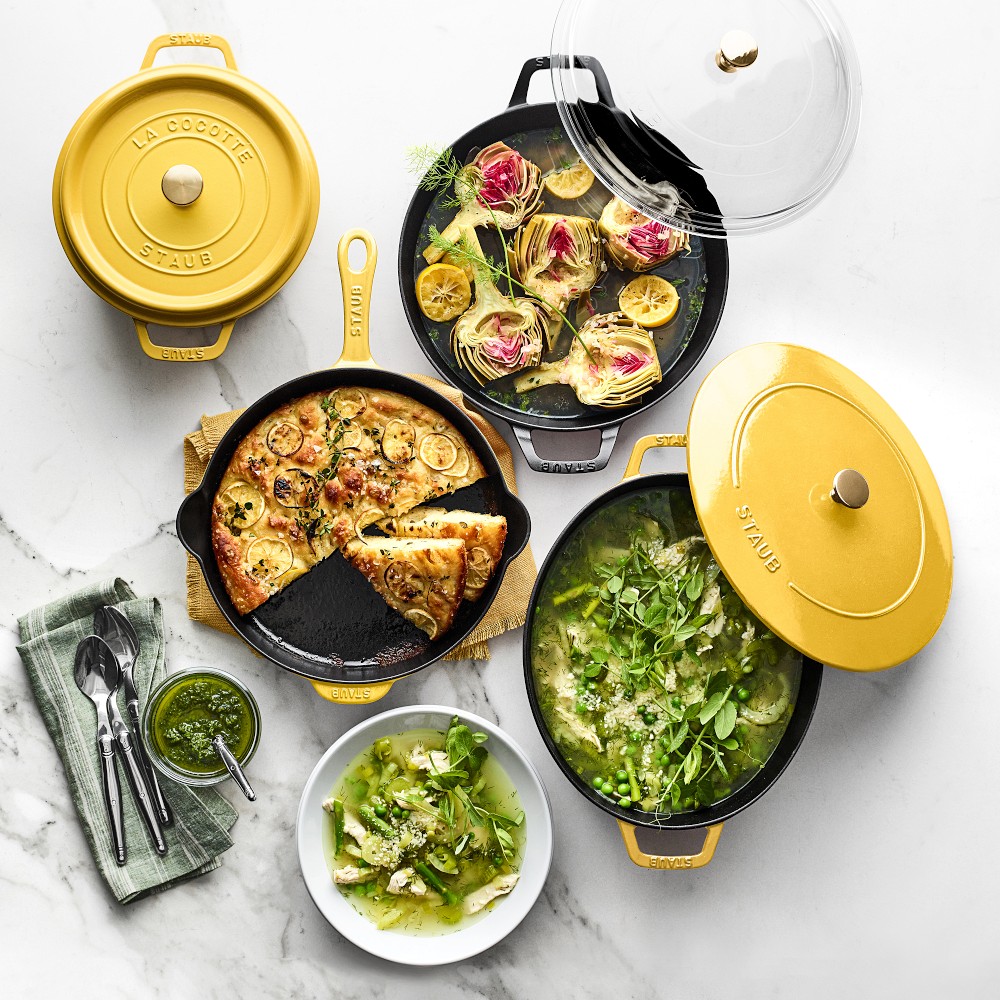 Staub Enameled Cast Iron Citron Cookware | Williams Sonoma