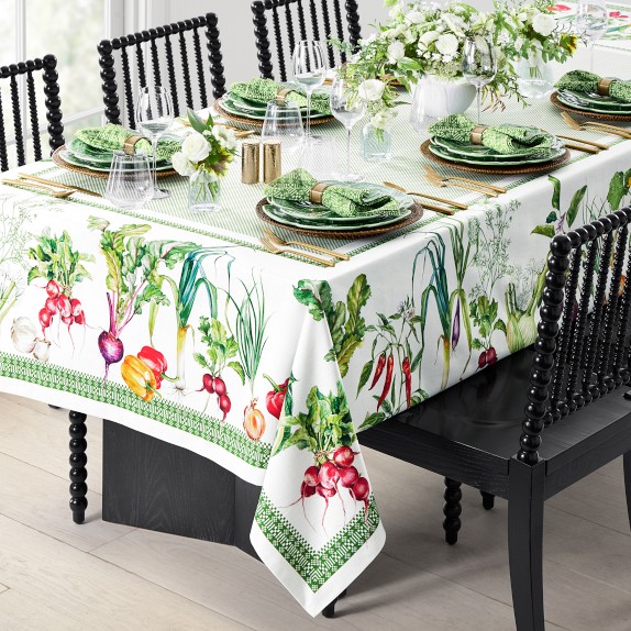 Garden Vegetable Tablecloth | Williams Sonoma