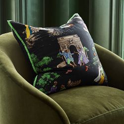 Sheila Bridges x Williams Sonoma Home Harlem Toile Print &amp; Embroidered Pillow Cover