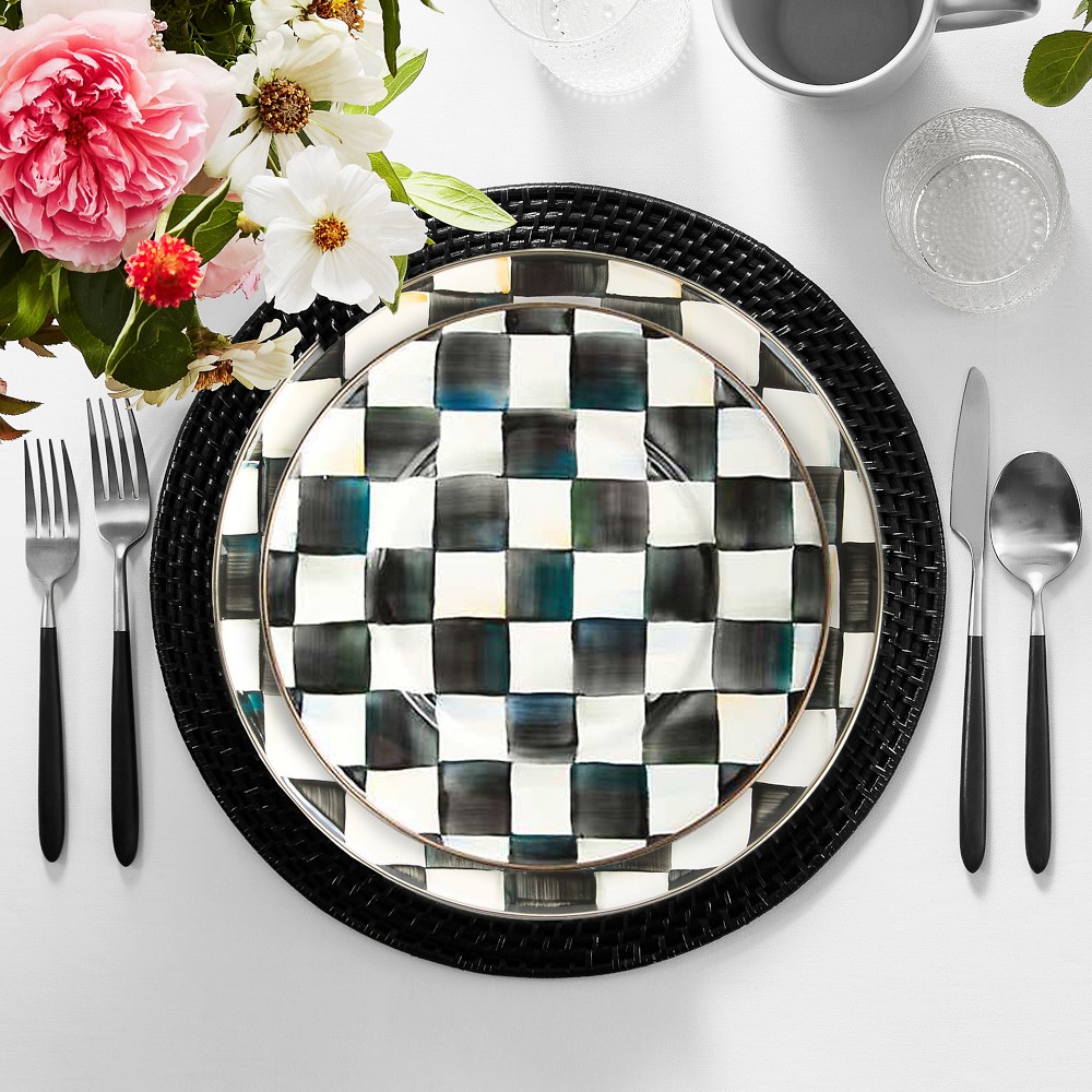 MacKenzie-Childs Courtly Check Salad Plates | Williams Sonoma