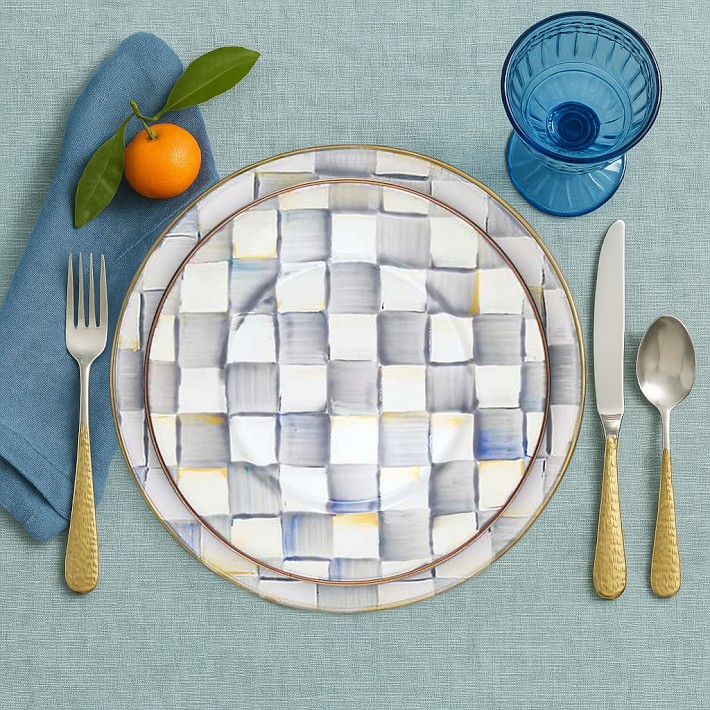 MacKenzie-Childs Cherry Check Dinner Plates | Williams Sonoma