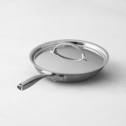 Williams Sonoma Thermo-Clad™ Stainless-Steel Nonstick Covered Fry Pan, 10"