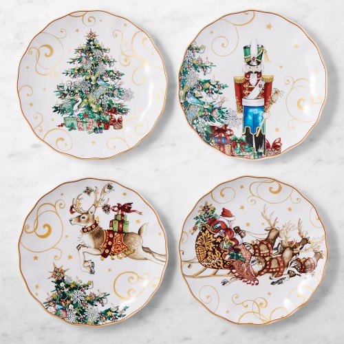 'Twas the Night Before Christmas Dinner Plates, Mixed, Set of 4