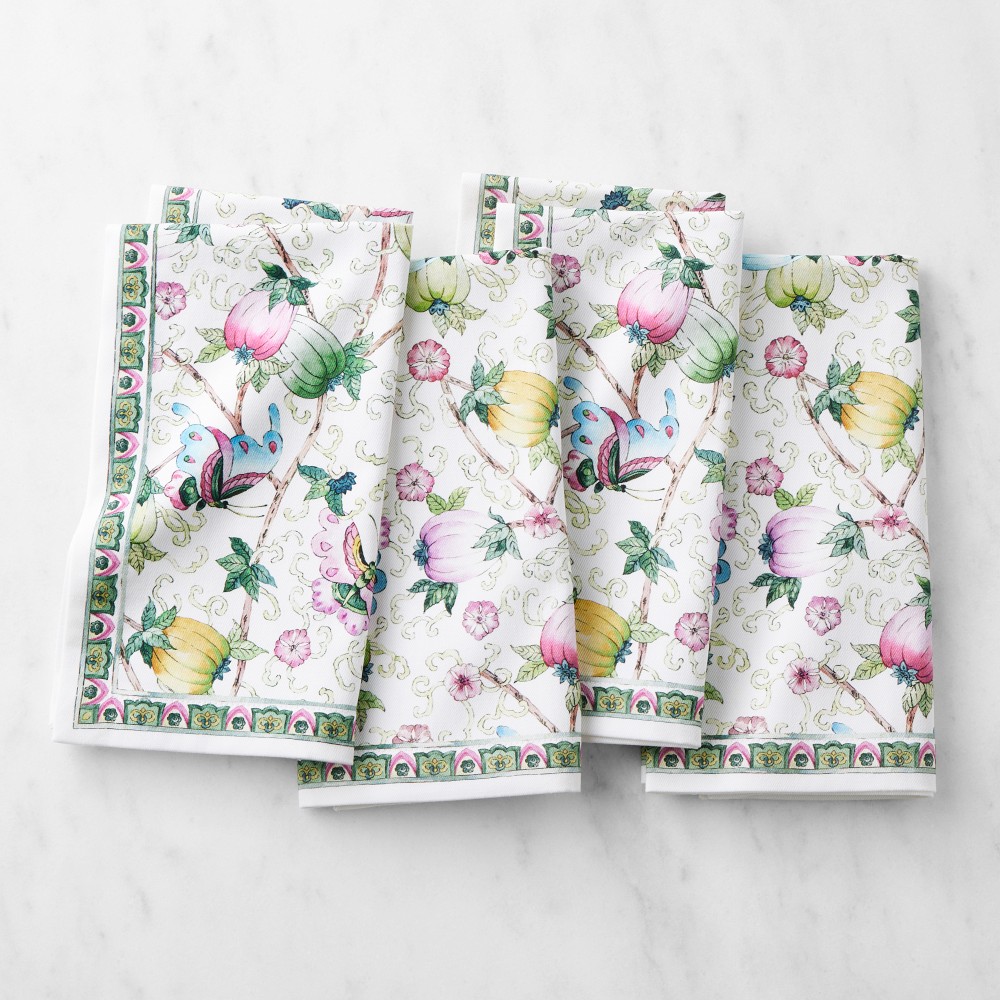 Famille Rose Napkins, Set of 4 - Set of 4