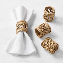 Open Woven Napkin Rings, Set of 4