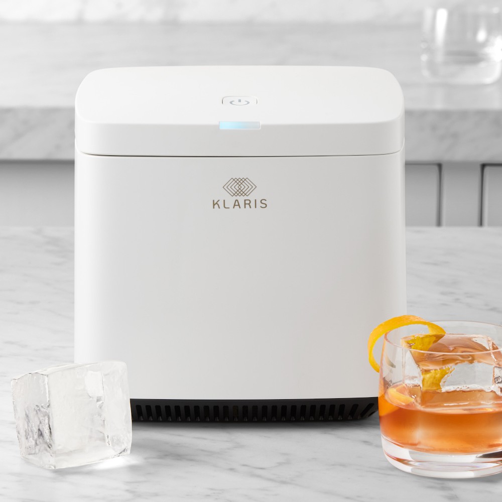 Klaris Mini Clear Ice Maker - White