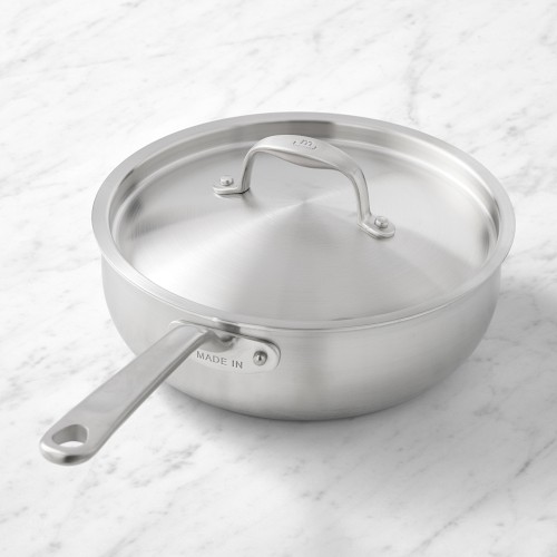 Made In Stainless-Steel Saucier, 3-Qt.