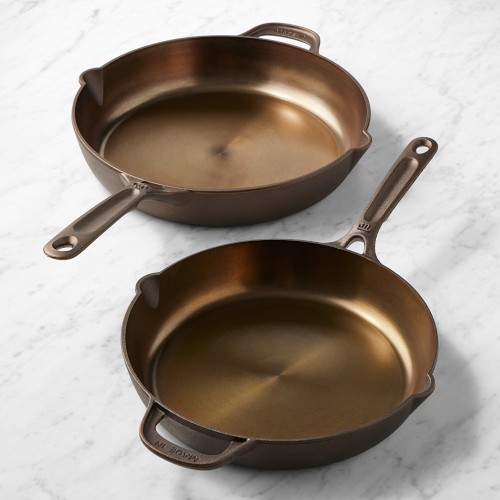 Made In Seasoned Cast Iron Skillet Set, 10
