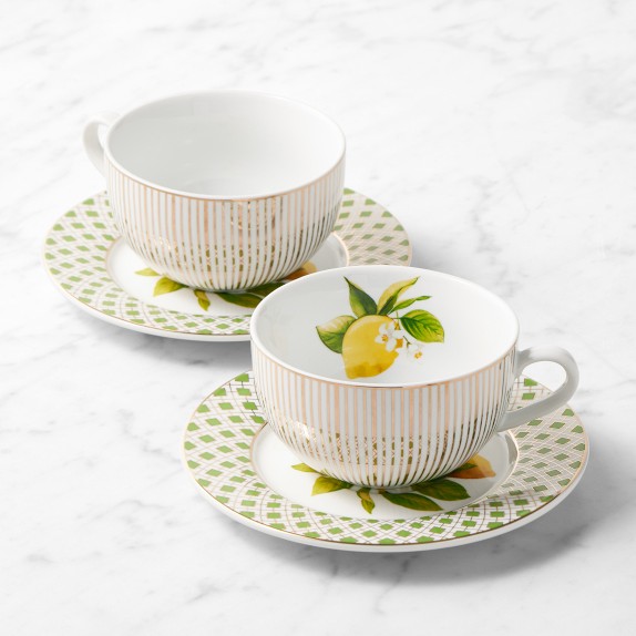 Limone Teacup and Saucers