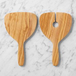 Olivewood Paddle Salad Servers
