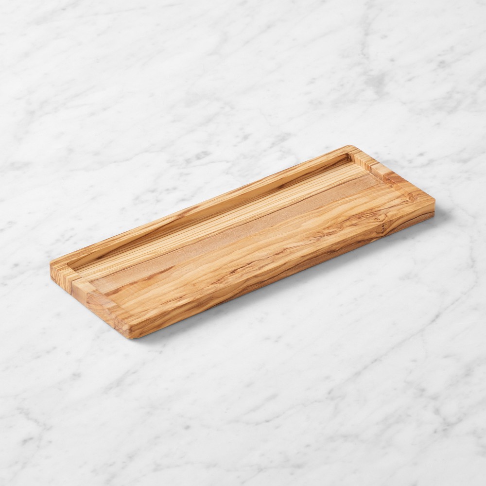 Olivewood Rectangular Lipped Tray - Small