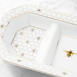 Honeycomb Triple Condiment Dish