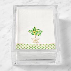 Limone Guest Towel Napkins, Set of 15