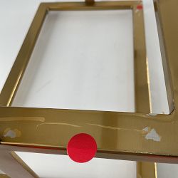 OPEN BOX: Marble &amp; Brass 3 Tiered Stand