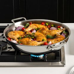 All-Clad D3® Triply Stainless-Steel Sunday Supper Pan, 7-Qt.