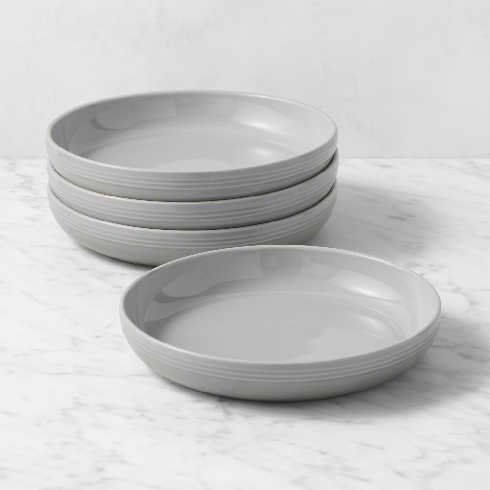 Le Creuset San Francisco Coupe Pasta Bowls - Set of 8, French Grey