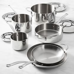 Open Kitchen by Williams Sonoma Stainless-Steel 10-Piece Cookware Set