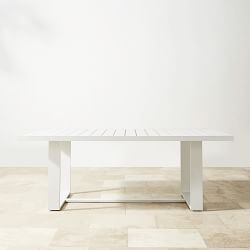 Santa Barbara Outdoor Metal Rectangular Dining Table (84")