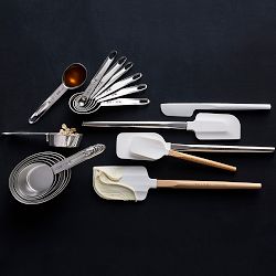 Williams Sonoma Silicone Wood Spoonula with Classic Wood Handle