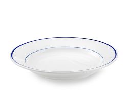 Apilco Tradition Blue-Banded Soup Plates