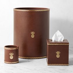 Charles Brown Leather Desk Accessories