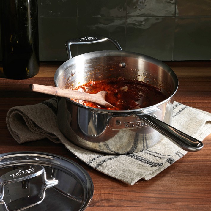All-Clad D5® Stainless-Steel Saucepan | Williams Sonoma